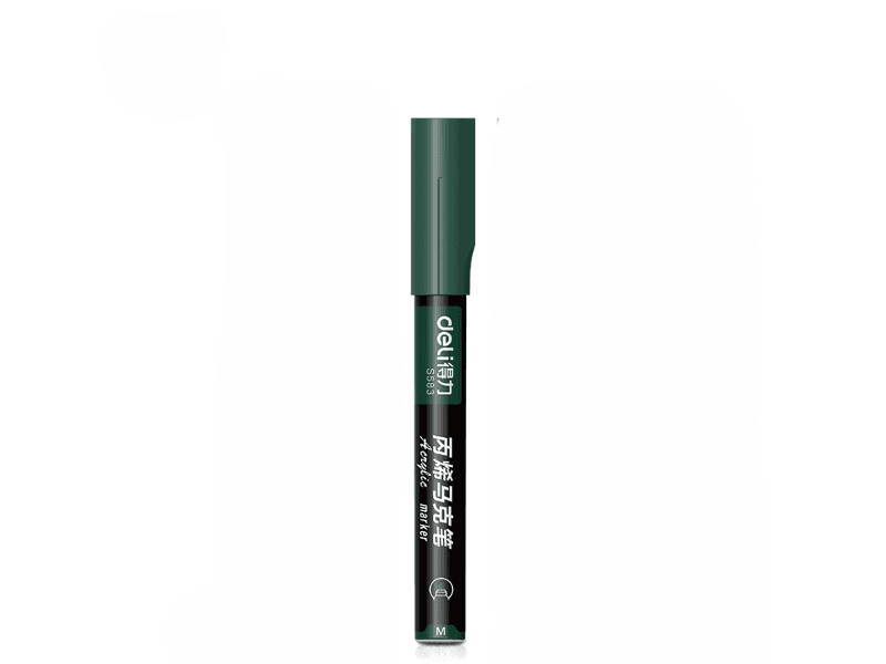 Deli akrilni marker S584 G43, tamnozeleni