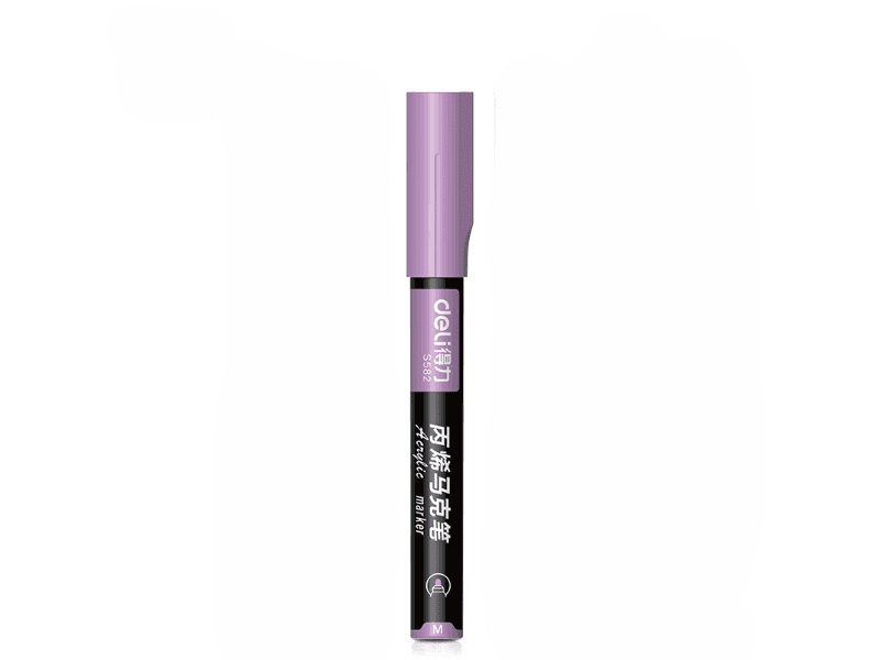 Deli akrilni marker S584 V07, pastelno ljubičasta