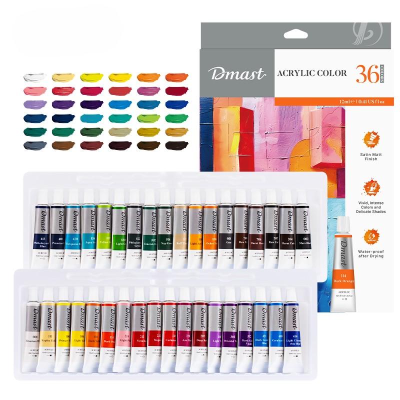 Dmast Set akrilnih boja EC331-36, 12ml, 36 komada