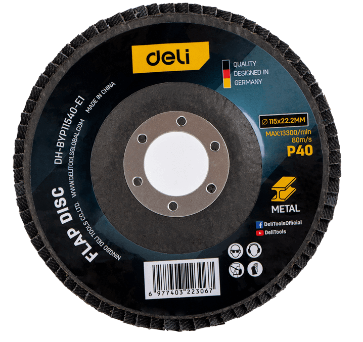 DELI TOOLS Lamelarni brusni disk al EDH-BYP11540-E1, 115 mm g40