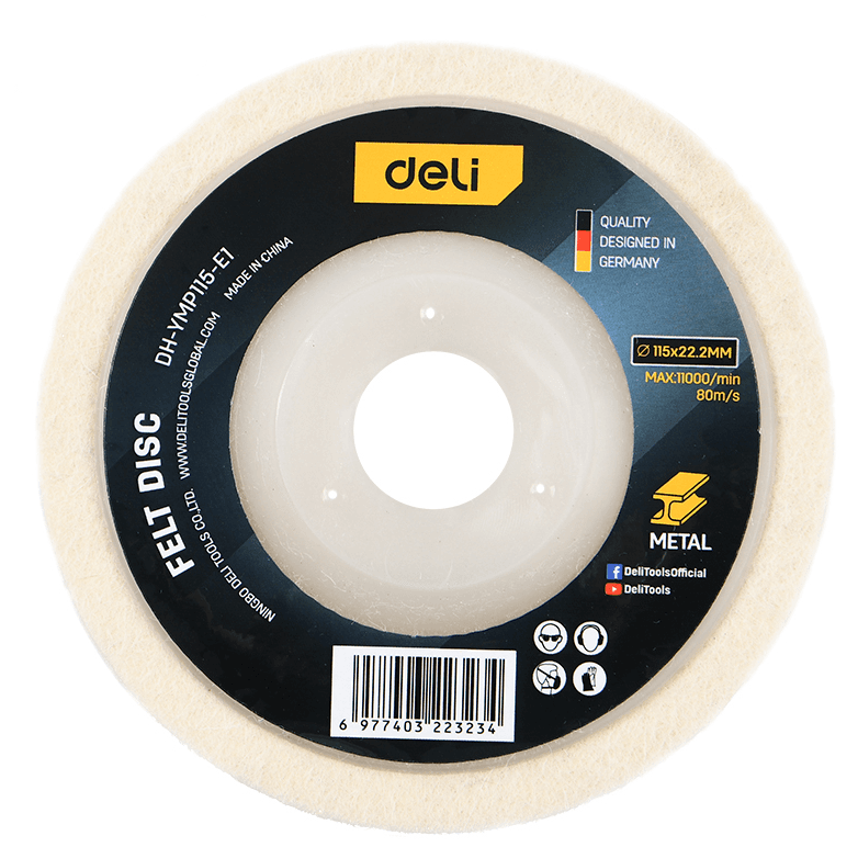 DELI TOOLS Disk za poliranje EDH-YMP115-E1, 115 mm