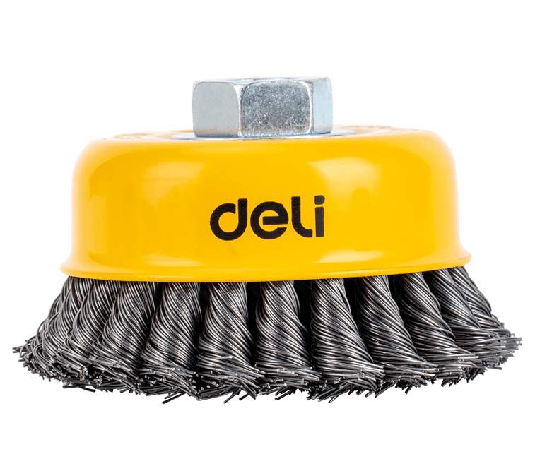 DELI TOOLS Čelična četka sa uvijenim vrhom EDH-GSS100-E2, 100mm, M15
