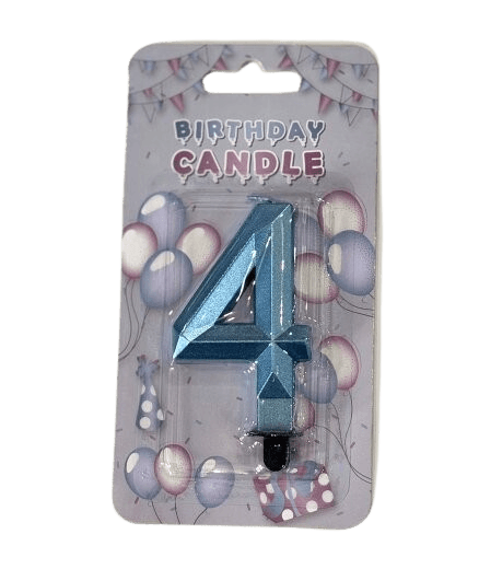 Rođendanska svijećica, Broj 4, Plava