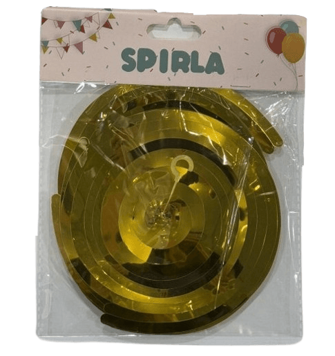 Set visećih dekoracija, 6 komada, Zlatna boja