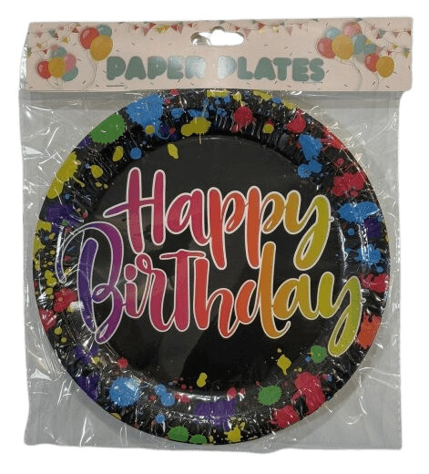 Set papirnih tanjira Neon, 23 cm, 6 komada