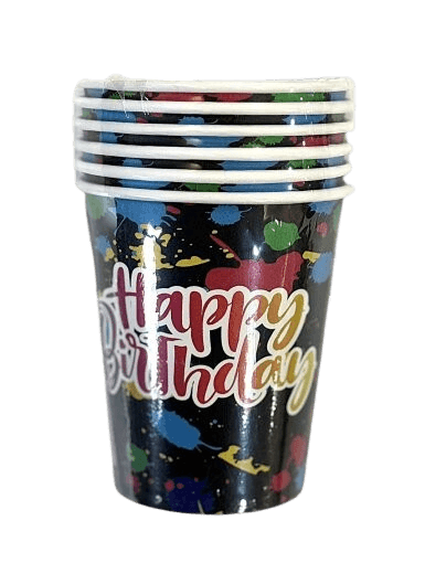 Set papirnh časa Happy Birthday, 6 komada