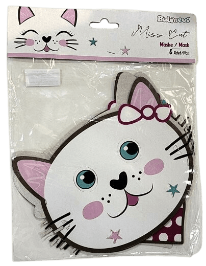 Set dječijih maski Miss Cat, 6 komada