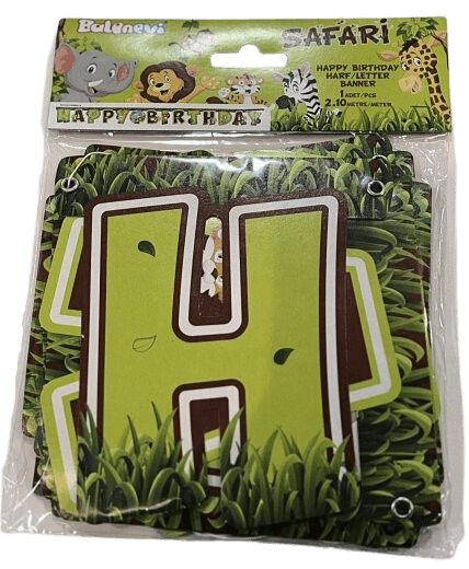 Rođendanski baner Happy Birthday Safari, 2.10m