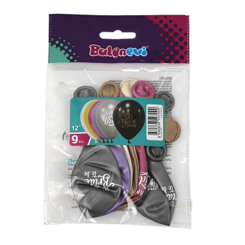 Set balona Team Bride, 30 cm, 9 komada