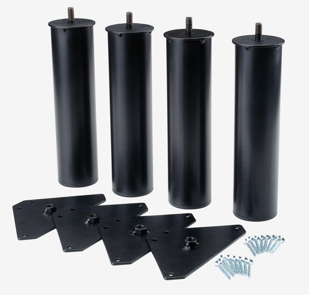 Linnea Noge za krevet 5x23cm, Crne