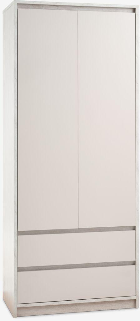 Linnea Ormar s 2 vrata i 2 ladice 80x193cm, Bež