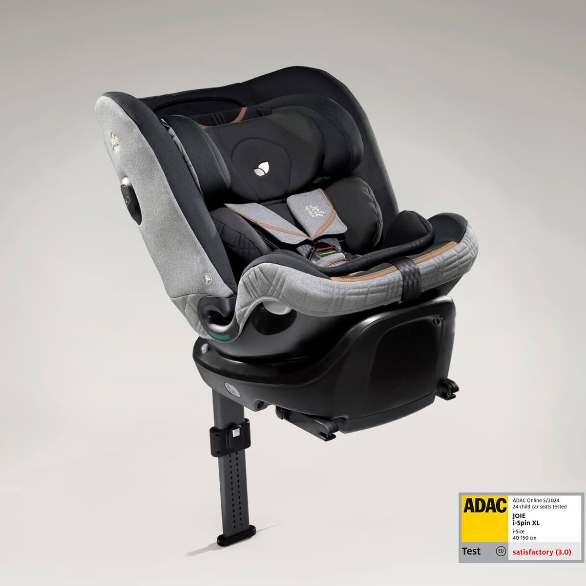 JOIE Autosjedalica i-Spin XL, 40-150 cm, Isofix karbon, sivo-crna