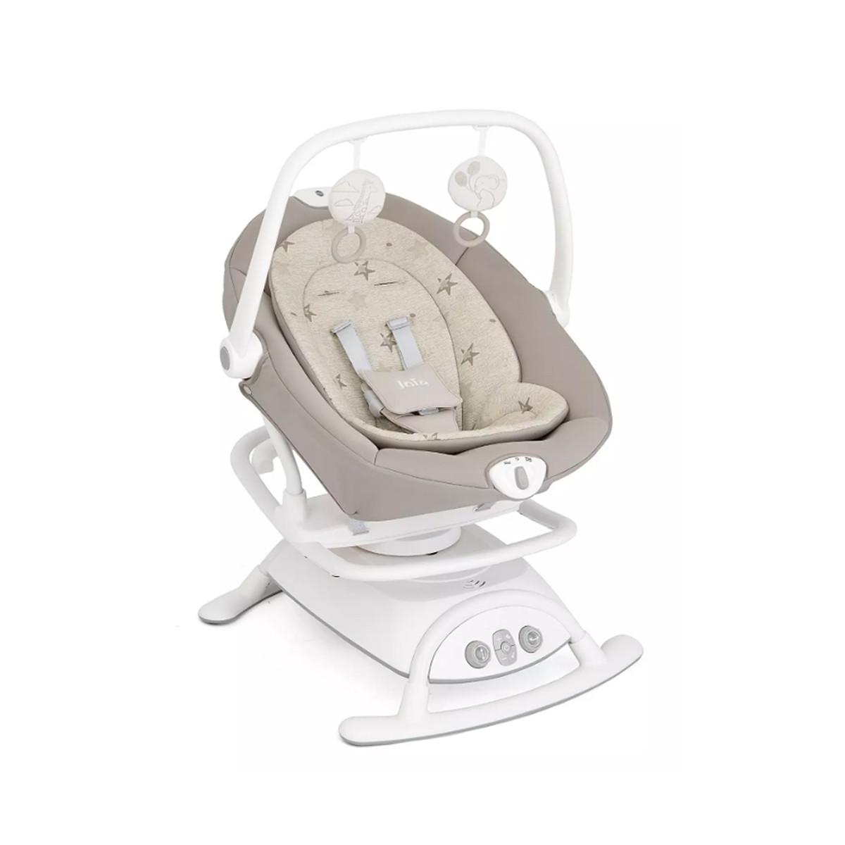 JOIE Ljuljaška za bebe Sansa Cosmo smeđa, 2u1, bež