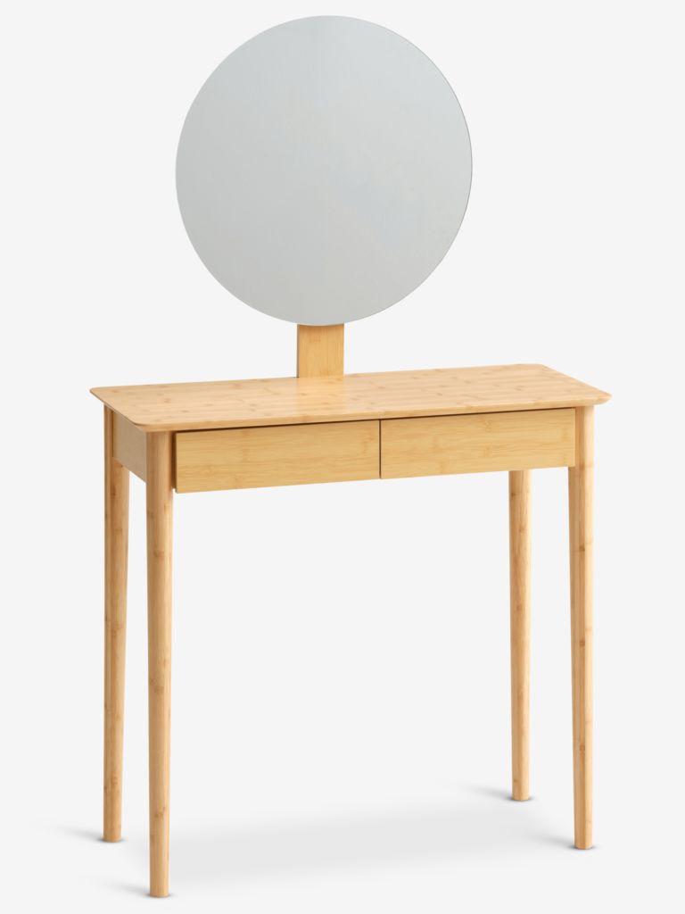 Linnea Sto za šminkanje s ogledalom 80x137x35cm, Hrast