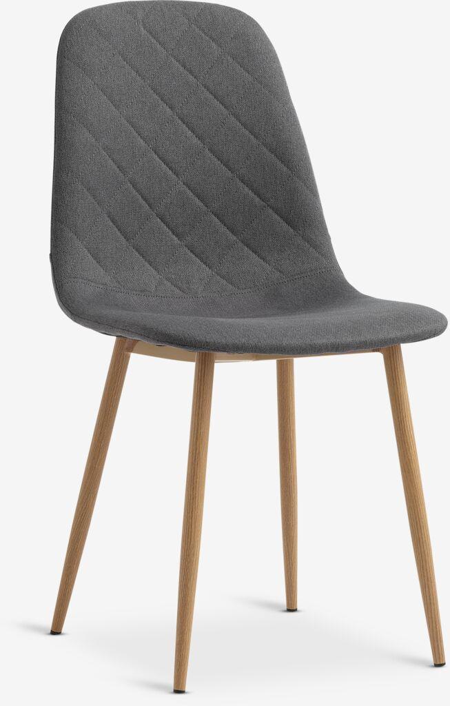 Linnea Trpezarijska stolica 44x87x53cm, Tamno siva