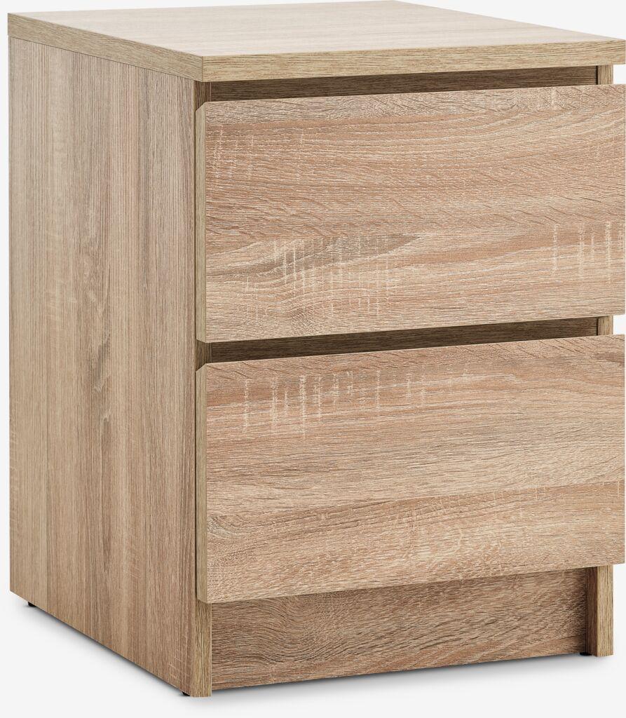 Linnea Noćni ormarić s 2 ladice, Bijela