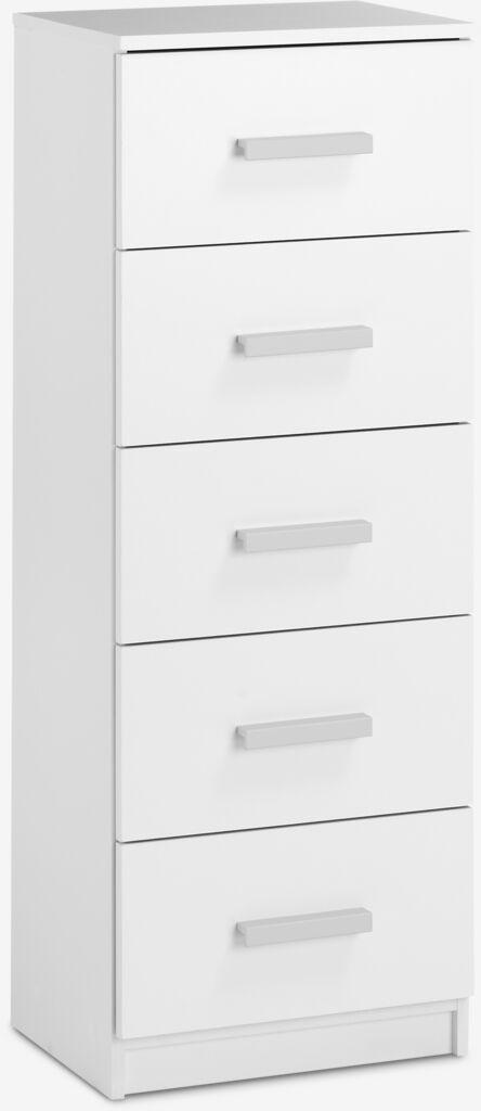 Linnea Komoda s 5 ladica, Bijela