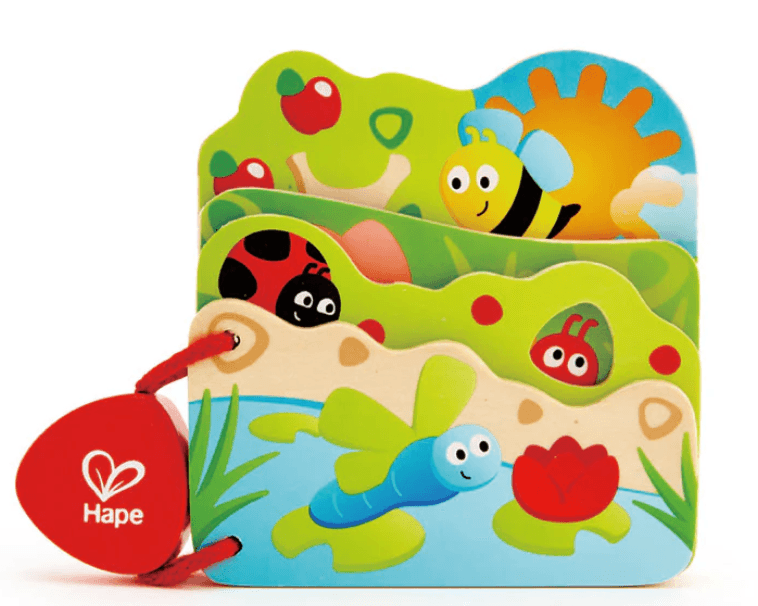 Hape Dječija drvena edukativna knjiga E0043, 3m+