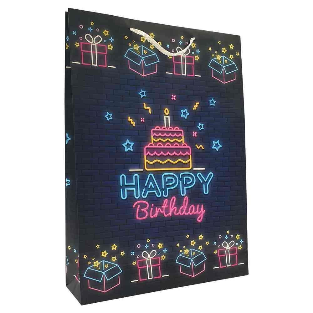 EUREKA Ukrasna torba Jumbo B-day Neon 33x45x10 cm