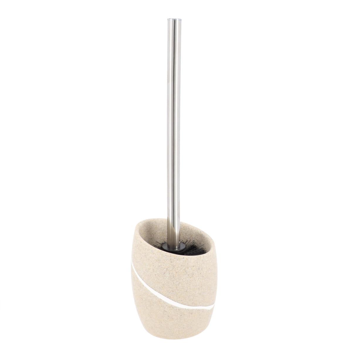 TENDANCE WC četka s efektom kamena 36,6x10,2x9,7 cm poliresin, bež