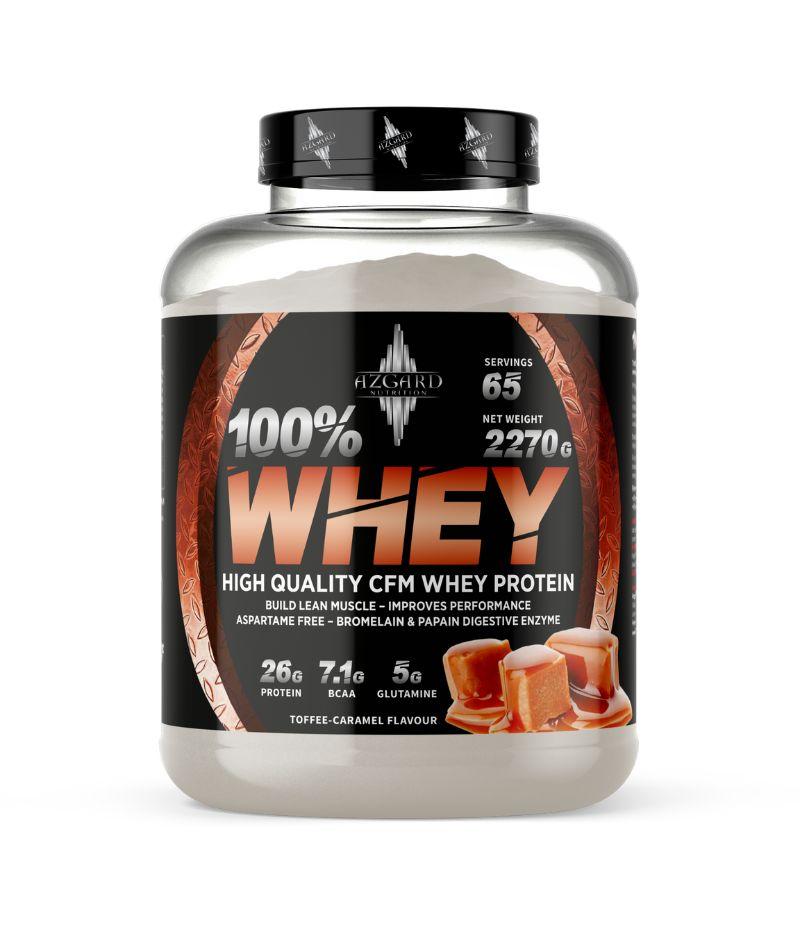 Azgard Whey Premium 100 %, 2270 g, Toffee-karamela
