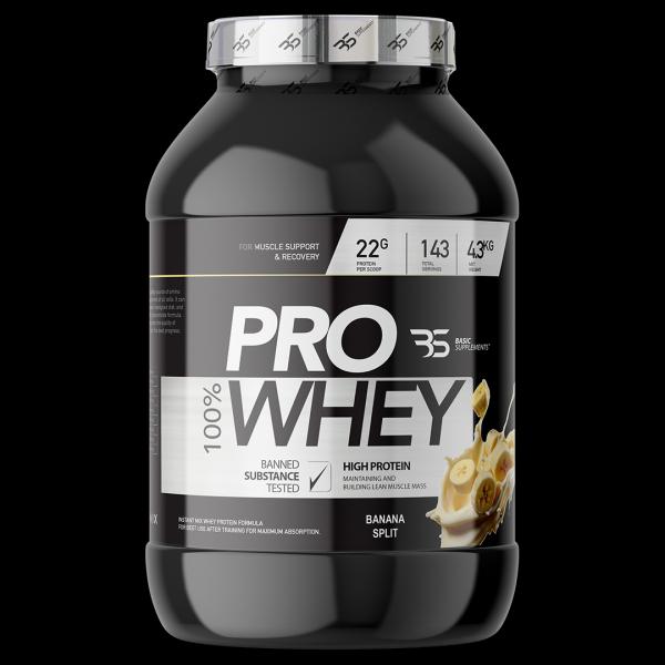 Basic Supplements, PRO Whey, 4300 g, Banana split