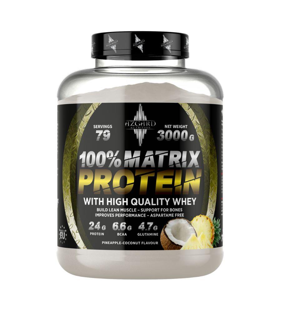 Azgard, Matrix Whey Protein, 3000 g, Ananas-kokos