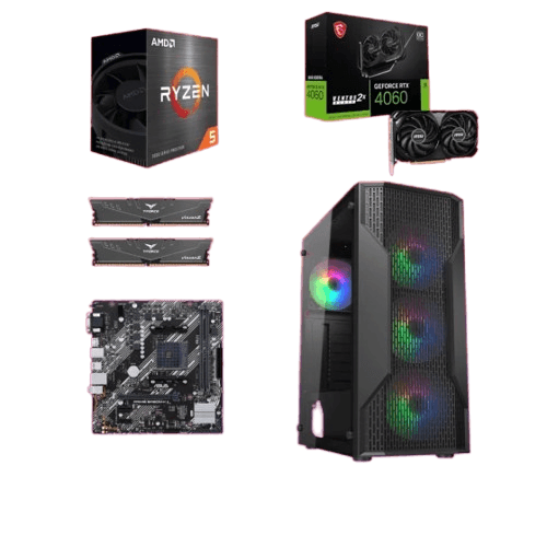 Start Desktop računar Imperator, Ryzen 7 5700X, RTX 4060, 32GB DDR4, 1TB SSD, Windows 11 Pro, Office 2021, Crni