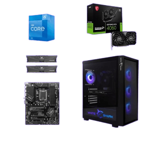 Start Desktop računar Phaser, i5 14400F, 32GB DDR4, 1TB SSD, RTX 4060, Windows 11 Pro, Office 2021, Crni