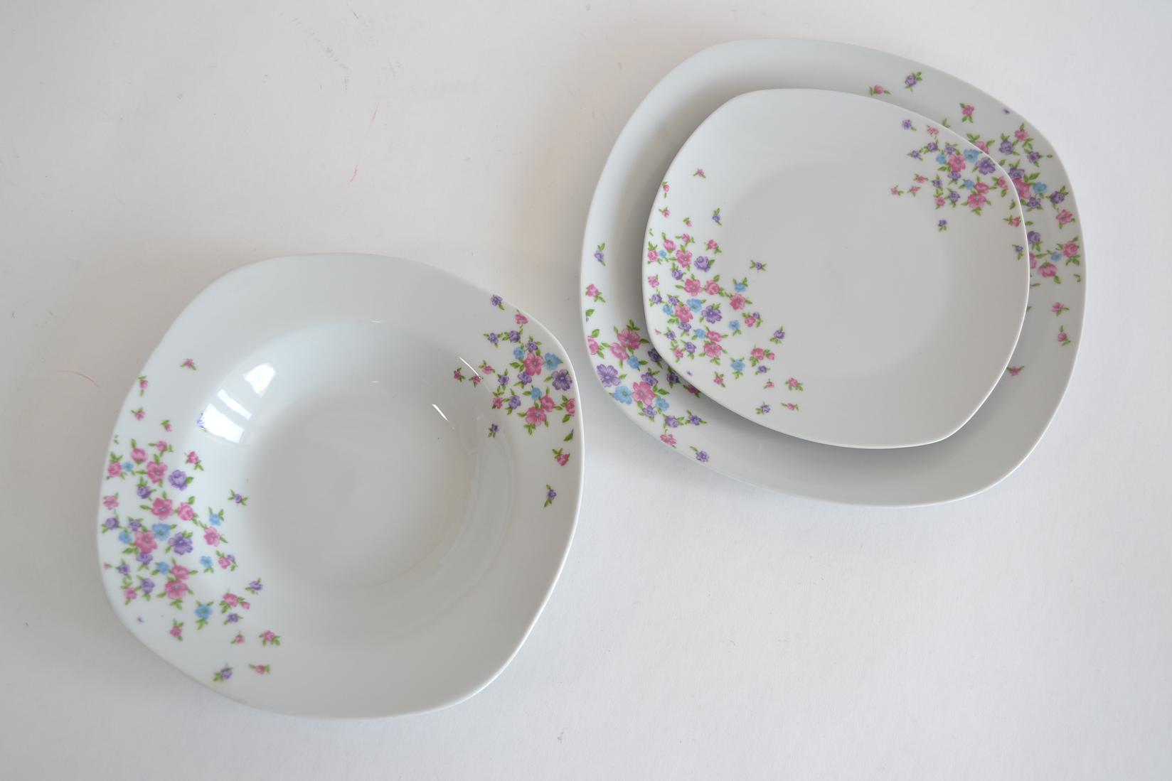 SIGMA Porculanski servis 18/1 Cvijet, Bijeli