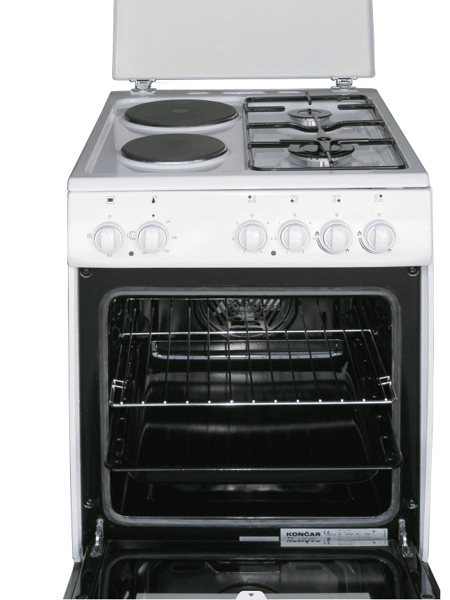 Končar ST5022PBR2V Električni štednjak, 85x60x60cm, A klasa, Turbo pećnica, Bijela
