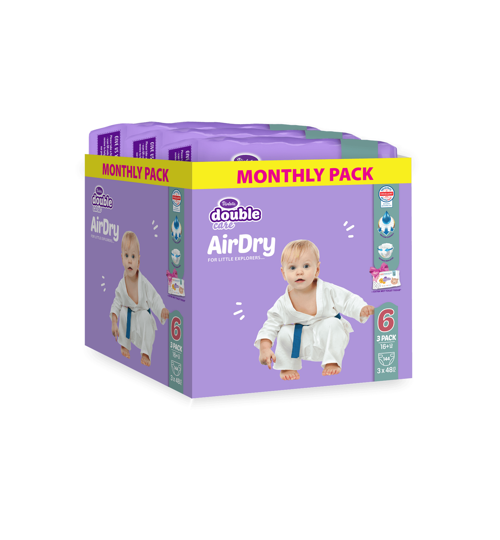 Violeta Pelene DC Air Dry 6, Monthly, 16+ kg, 144/1