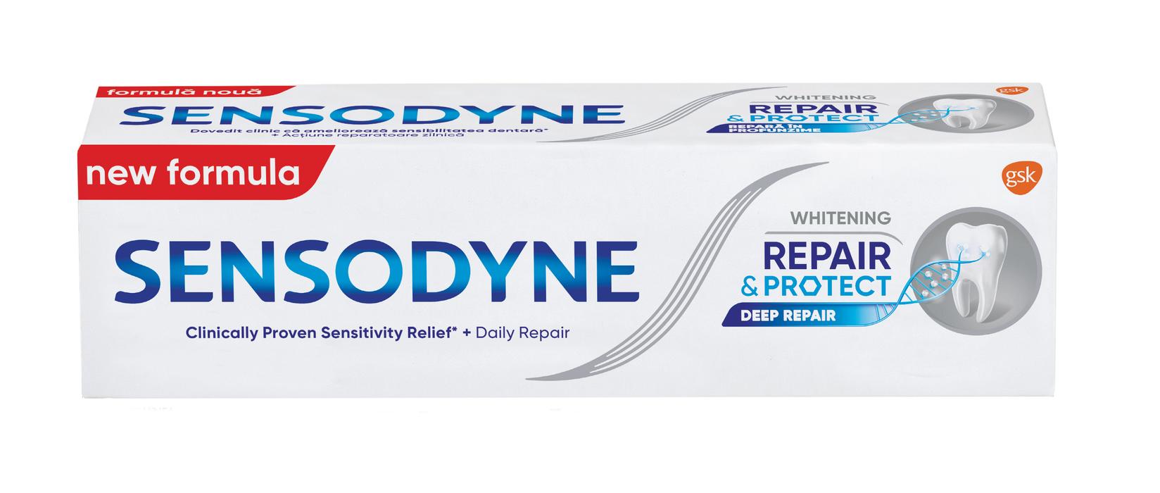 SENSODYNE pasta za zube za popravak i zaštitu, izbjeljivanje, 75 ml