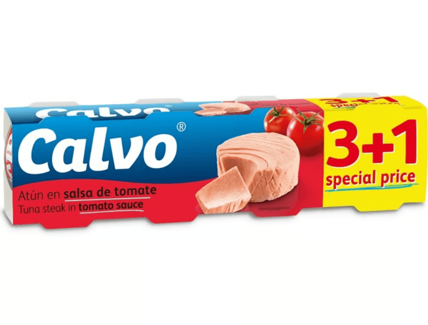 Calvo tunjevina u paradajz sosu, 4x80g