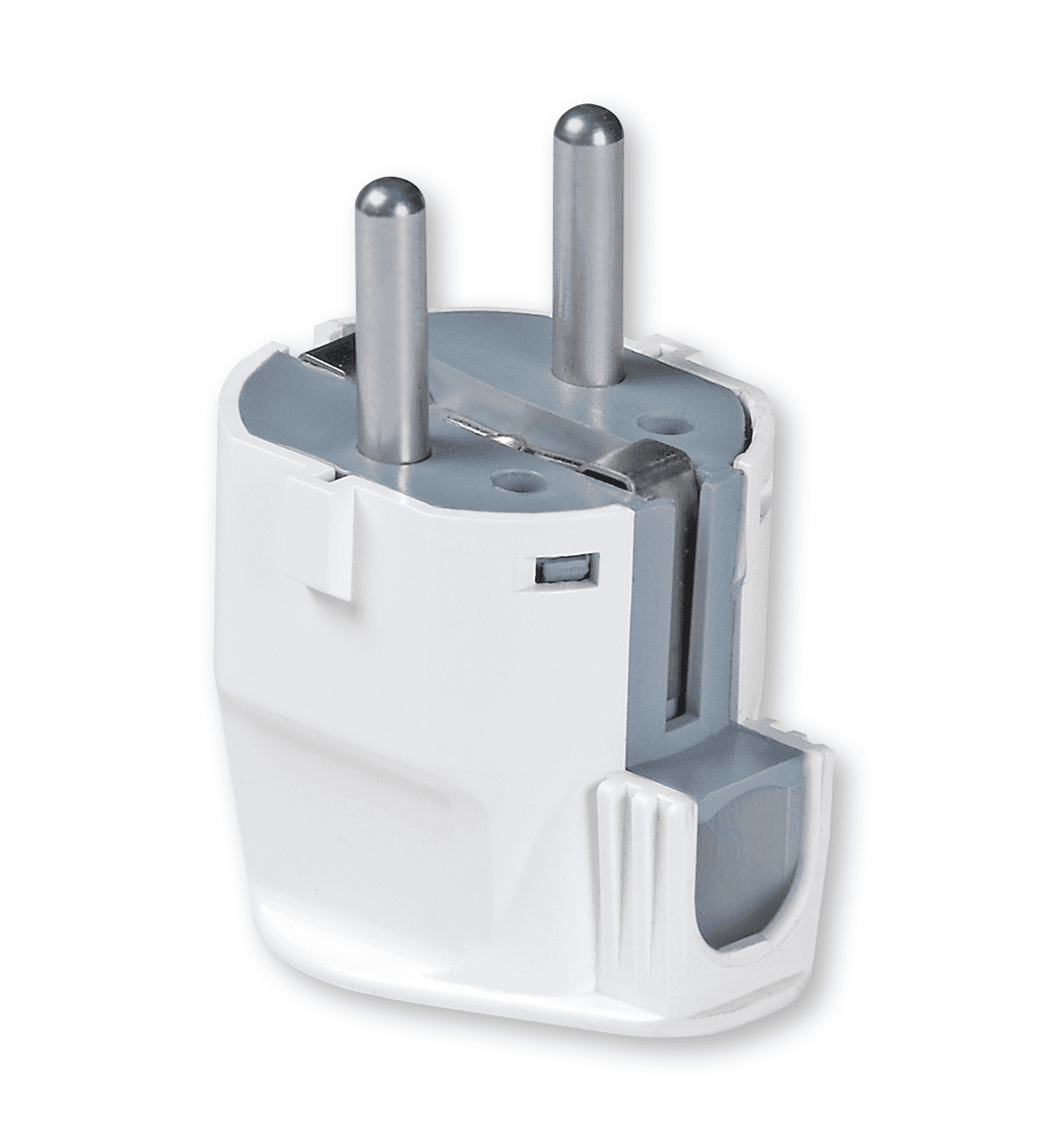 ALING-CONEL Dvopolni utikač, L oblik, bijeli