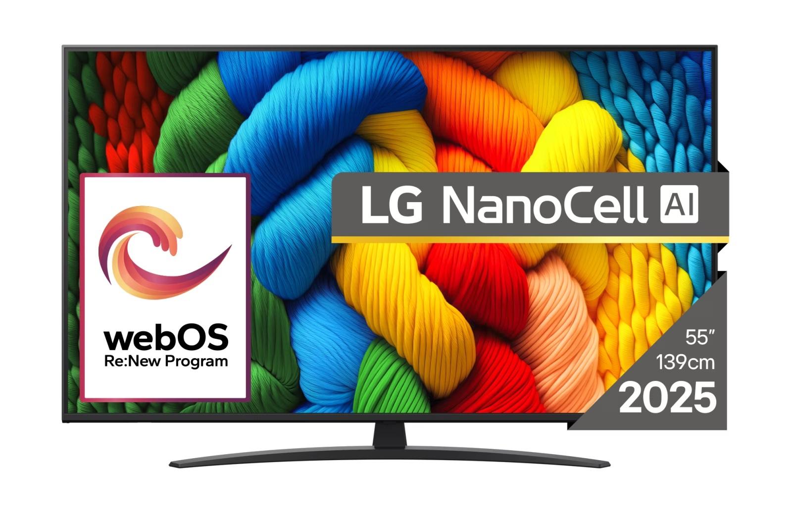 LG Televizor 55NANO81A3A, 55", 4K UHD 3840x2160, Smart, Web OS