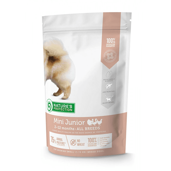 NATURE'S PROTECTION Suha hrana za pse Mini Junior Poultry Small 500g