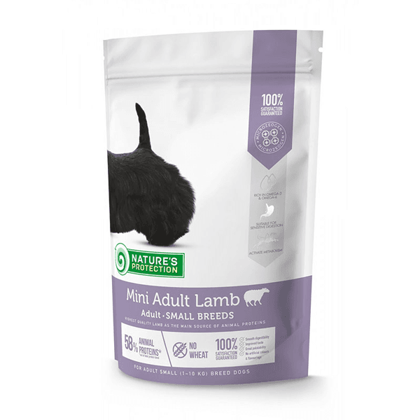 NATURE'S PROTECTION Suha hrana za pse Mini Adult Lamb Small 500g