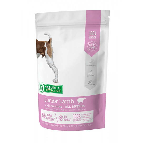 NATURE'S PROTECTION Suha hrana za pse Junior Lamb 500g