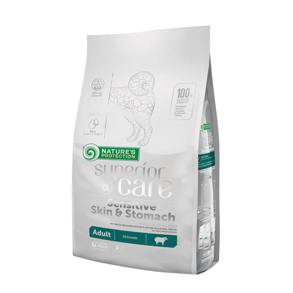 ZAŠTITA PRIRODE Suva hrana za pse Sensitive Skin&Stomach Jagnjetina odrasla 1,5 kg