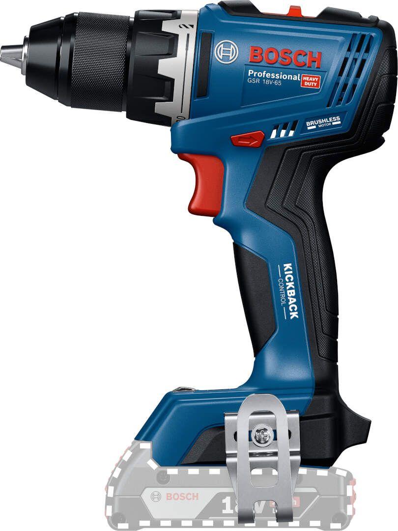 Bosch Akumulatorska bušilica - odvijač GSR 18V-65 Solo, bez baterije i punjača 06019N3200