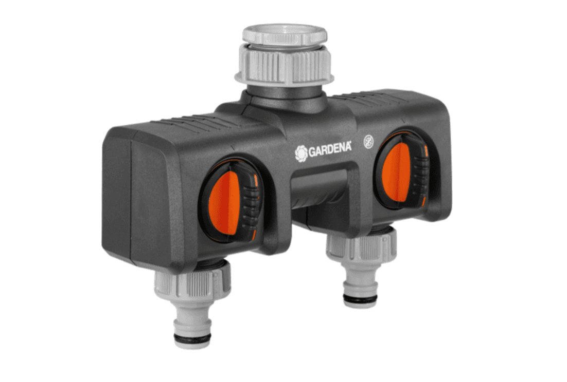 GARDENA Razvodni dvokanalni ventil 1"-3/4 na 2x1/2" pr