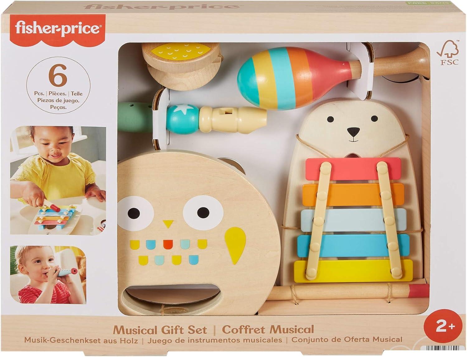 Fisher-Price Drveni muzički set, 6 komada (model 578442)