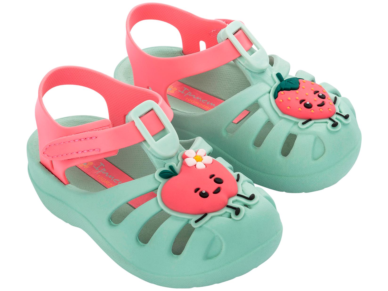 Ipanema sandale za djevojčice 83615-BC950, Ljeto XIV za bebe, tirkizne