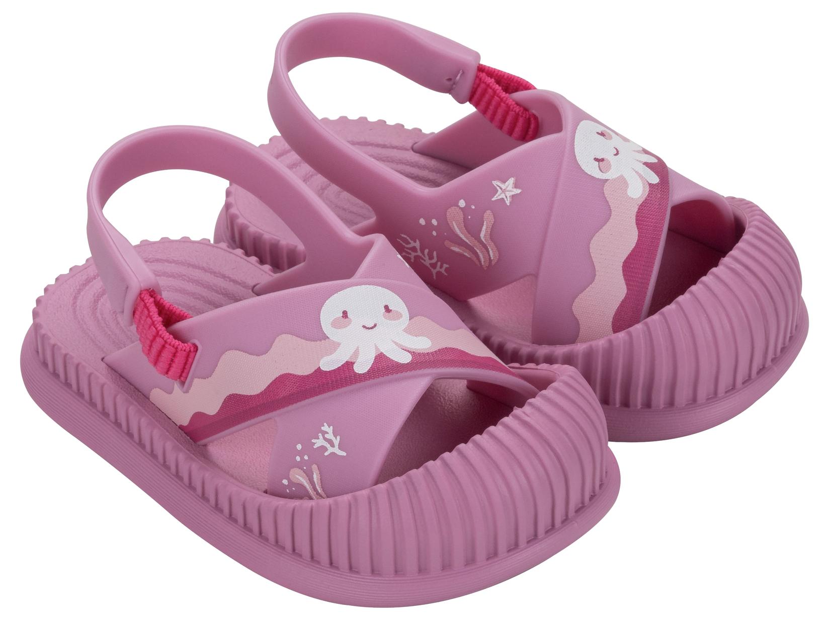 Ipanema sandale za djevojčice 83661-BD302, Zabavne morske bebe, roze