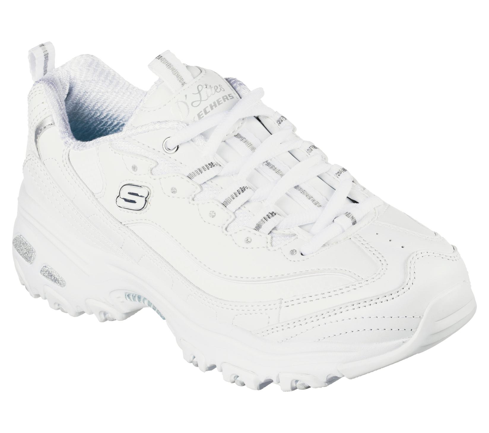 Skechers D'Lites ženske patike - Fresh Start, 11931-WSL, bijele