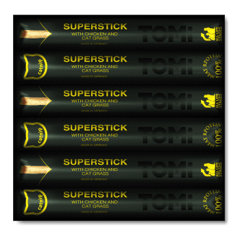 TOMI Mačji štapići poslastica za mačke, piletina s mačjom metvicom, 6 komada