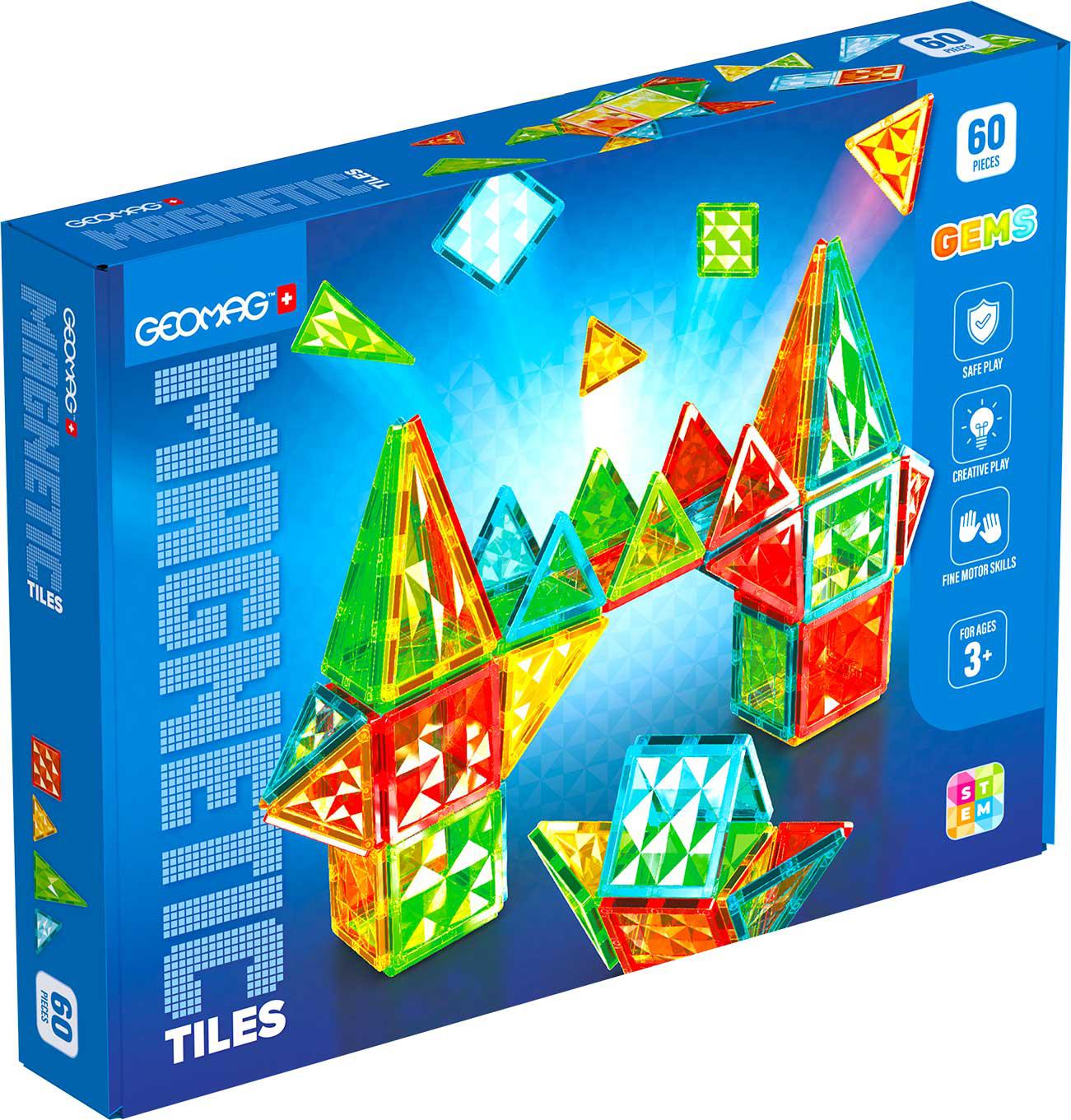 GEOMAG Magnetne pločice, 60 elemenata
