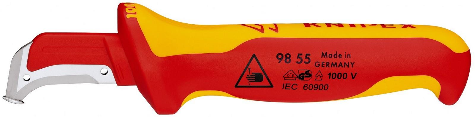 KNIPEX 98 55 Nož za električare, VDE izolovano 180 mm