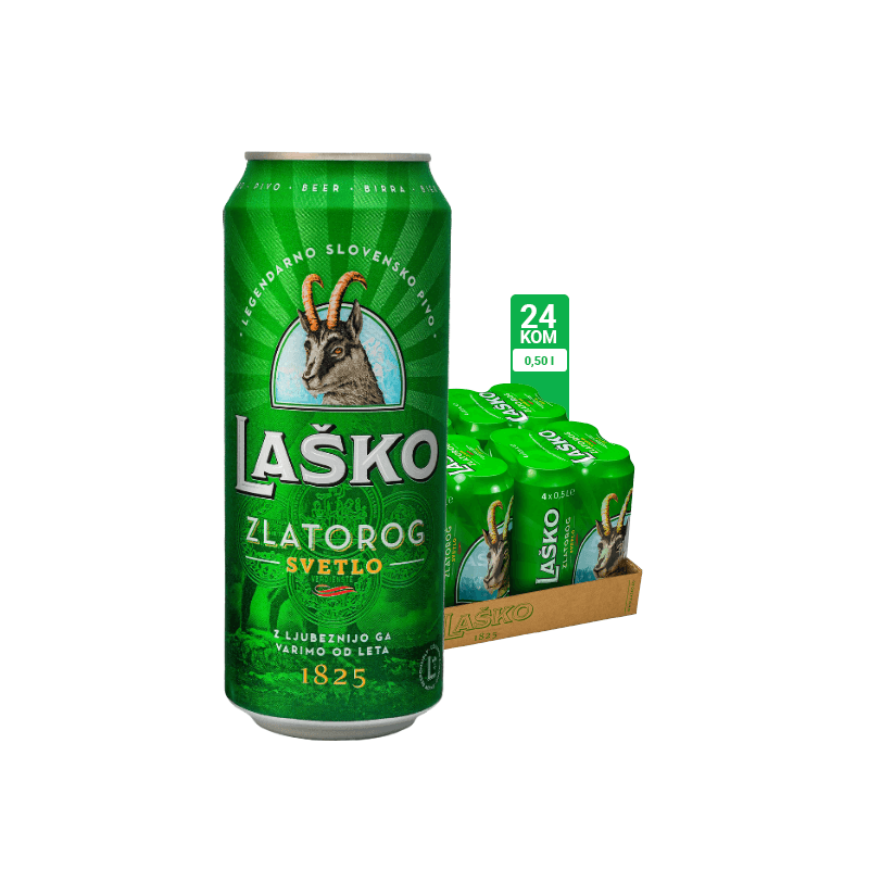 Laško pivo CAN 0.5l 1/24
